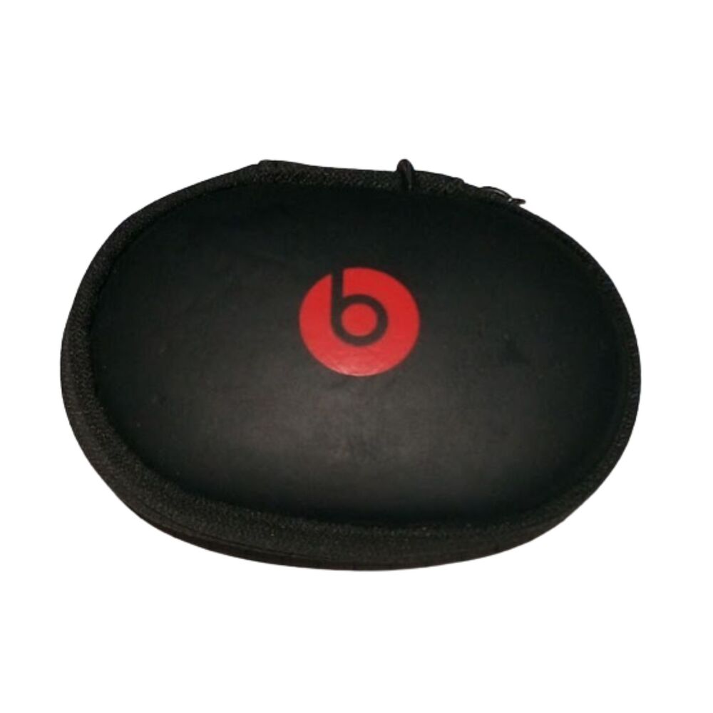 Beats Electronics company Earbud Case Empty Red Black Zip Around